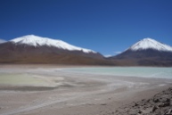 Laguna verde y blanca - Altiplano, Bolivie